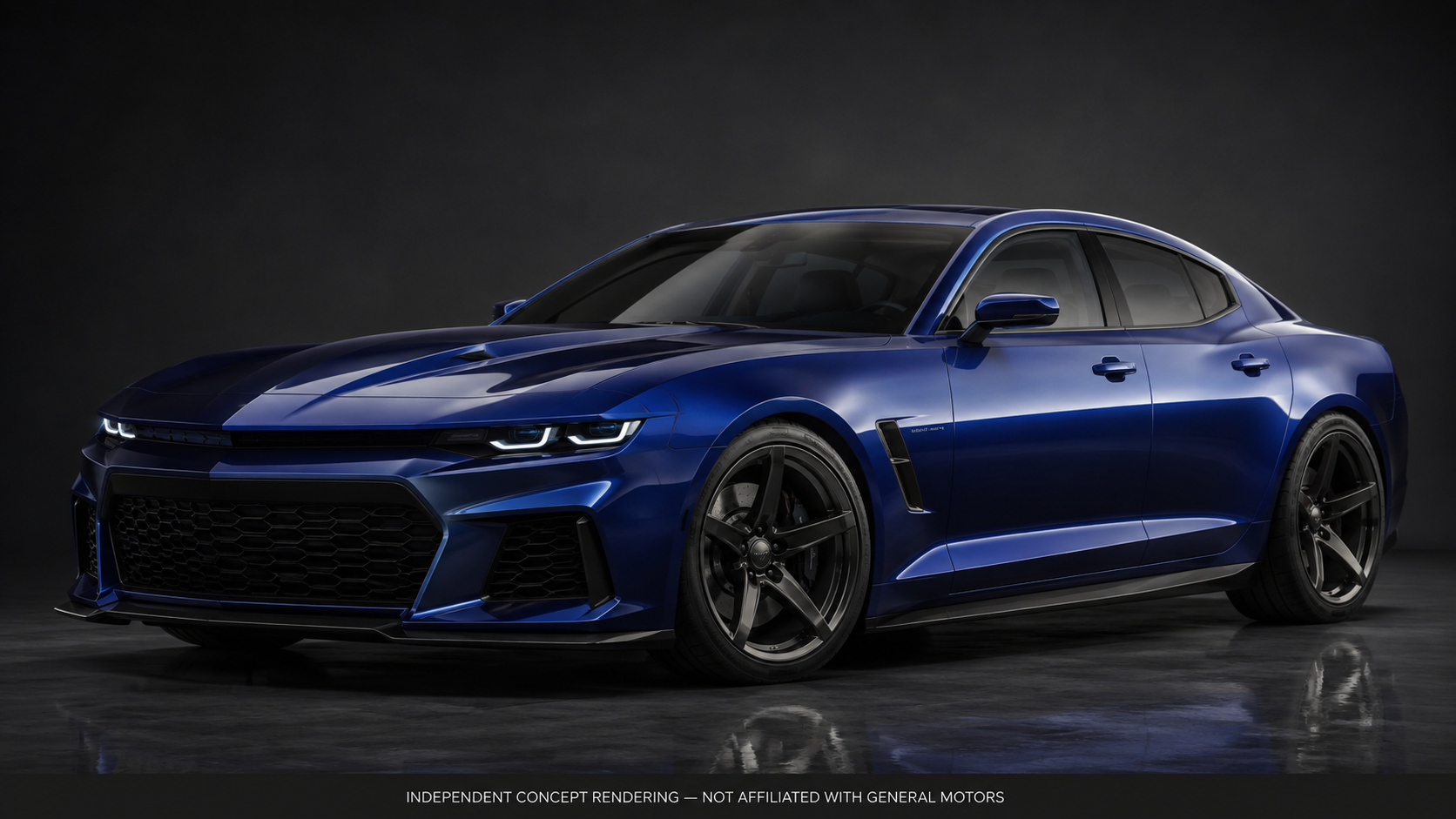 What a 4 door 2029 Camaro could look like.